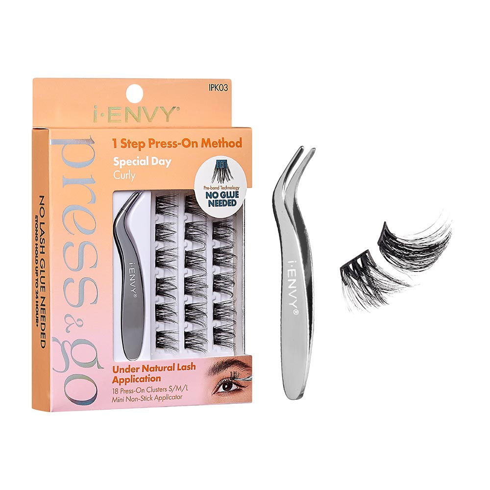 i-ENVY - Press & Go Cluster Lashes All-In-1 Kit