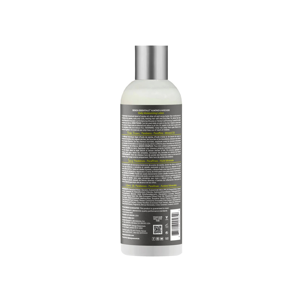 Design Essentials - Almond & Avocado Daily Moisturizing Lotion