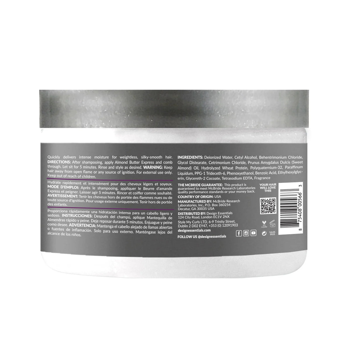 Design Essentials - Almond Butter Express Instant Moisturizing Conditioner