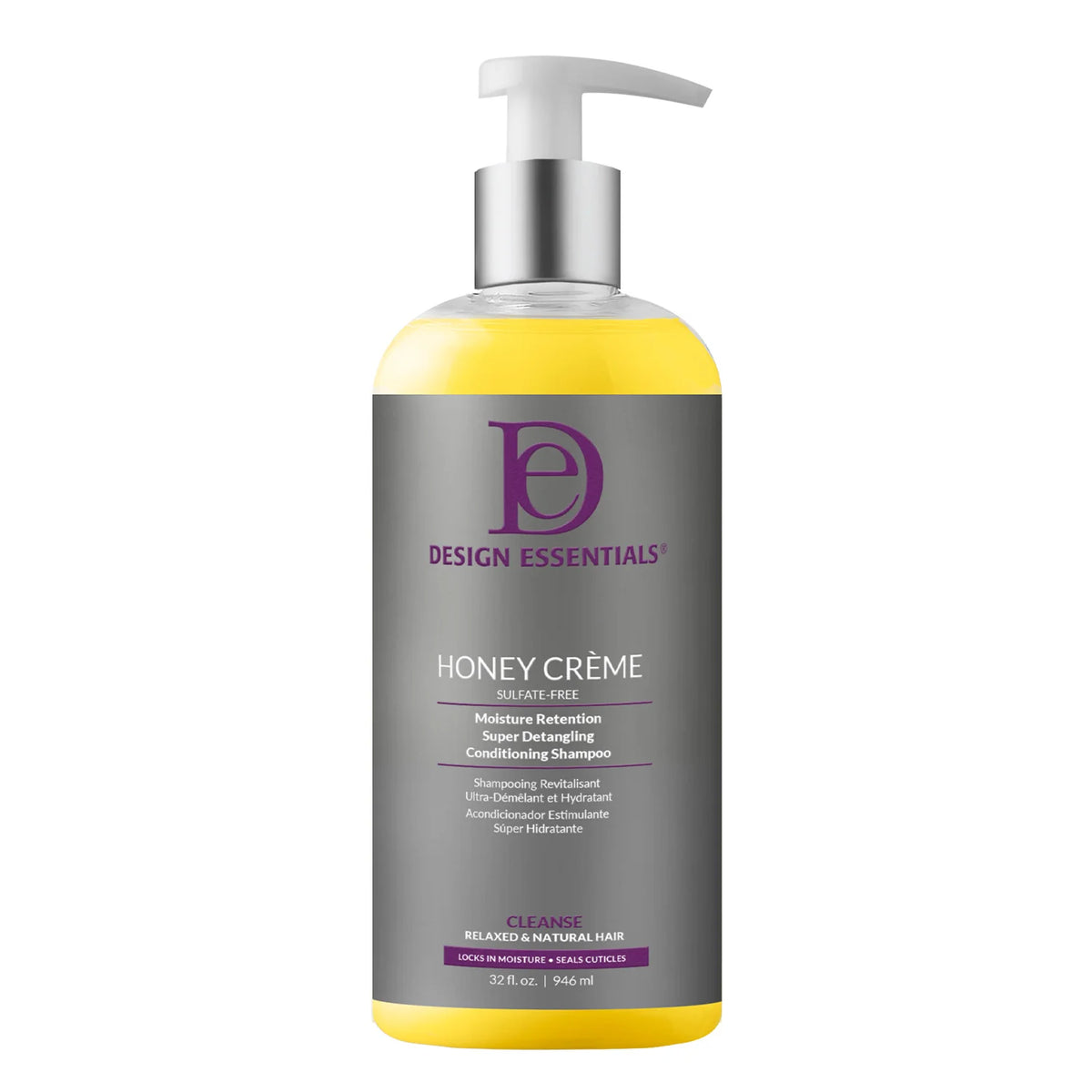 Design Essentials - Honey Crème Moisture Retention Super Detangling Conditioning Shampoo