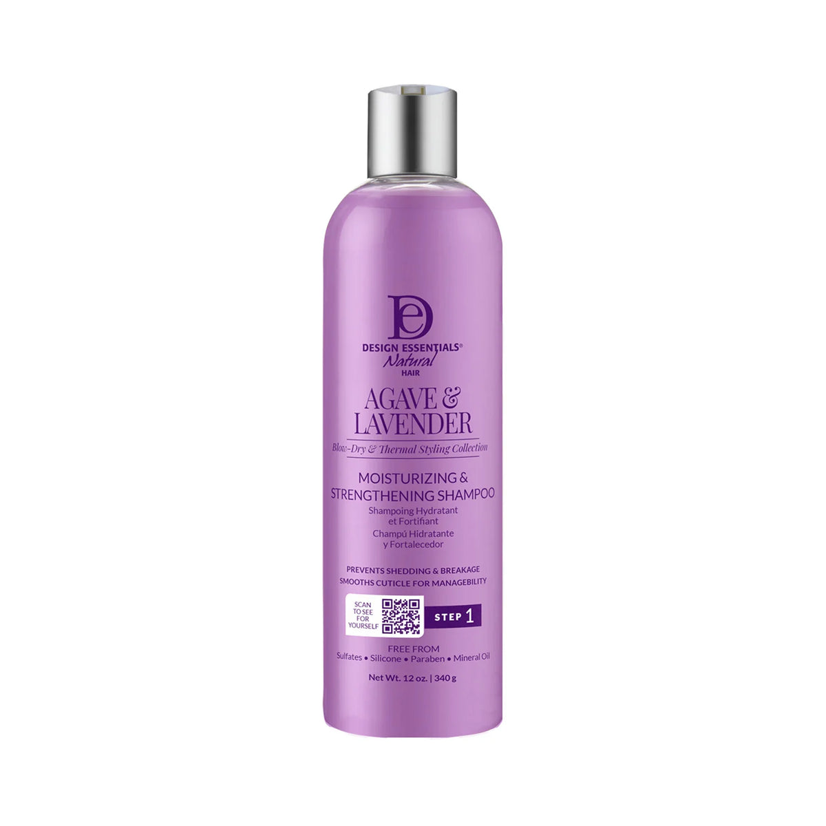 Design Essentials - Agave & Lavender Moisturizing & Strengthening Shampoo
