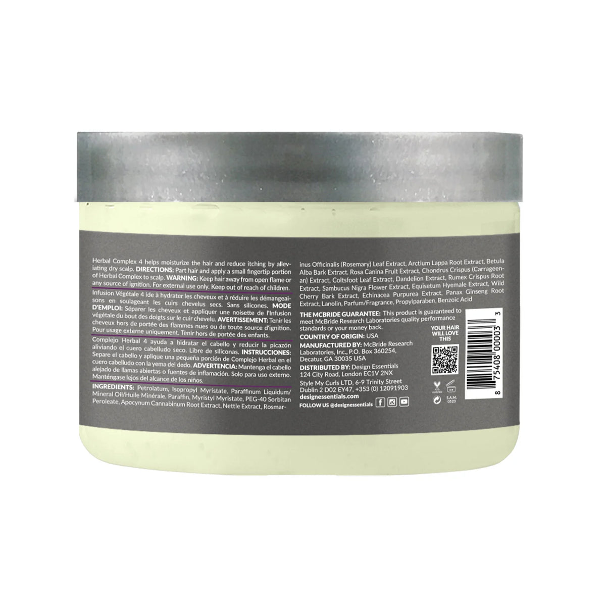 Design Essentials - Herbal Complex 4 Hair & Scalp Treatment