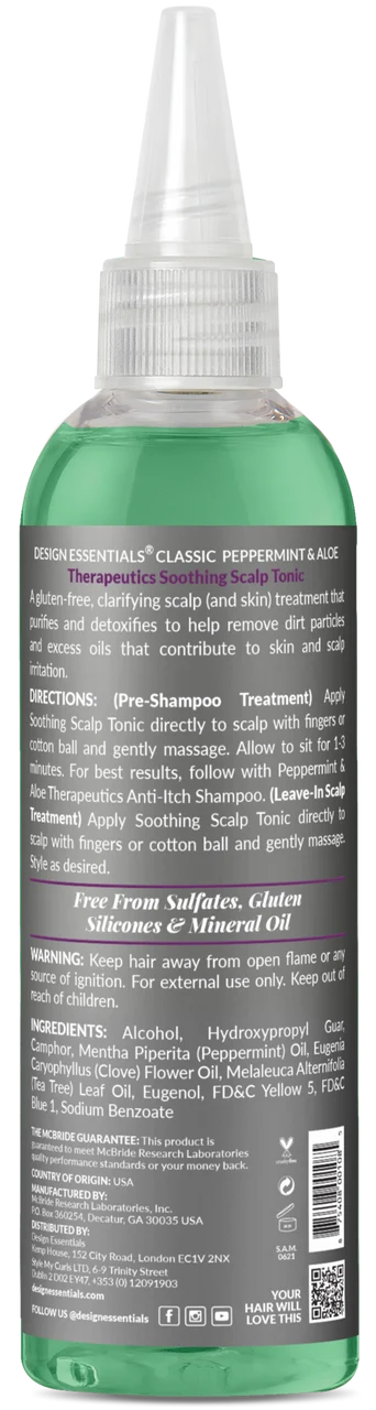 Design Essentials - Peppermint & Aloe Soothing Scalp Tonic