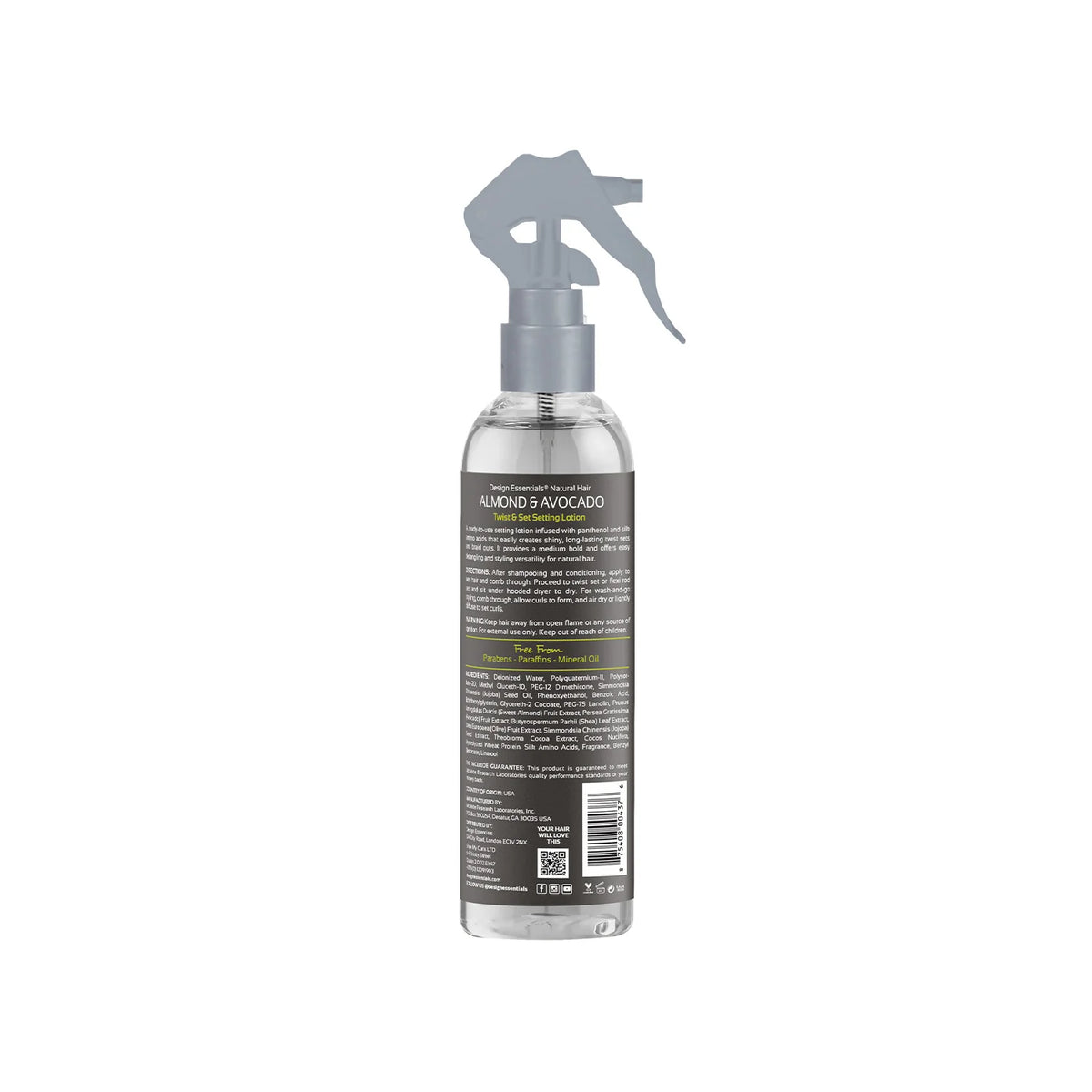 Design Essentials - Almond & Avocado Twist & Set Setting Lotion