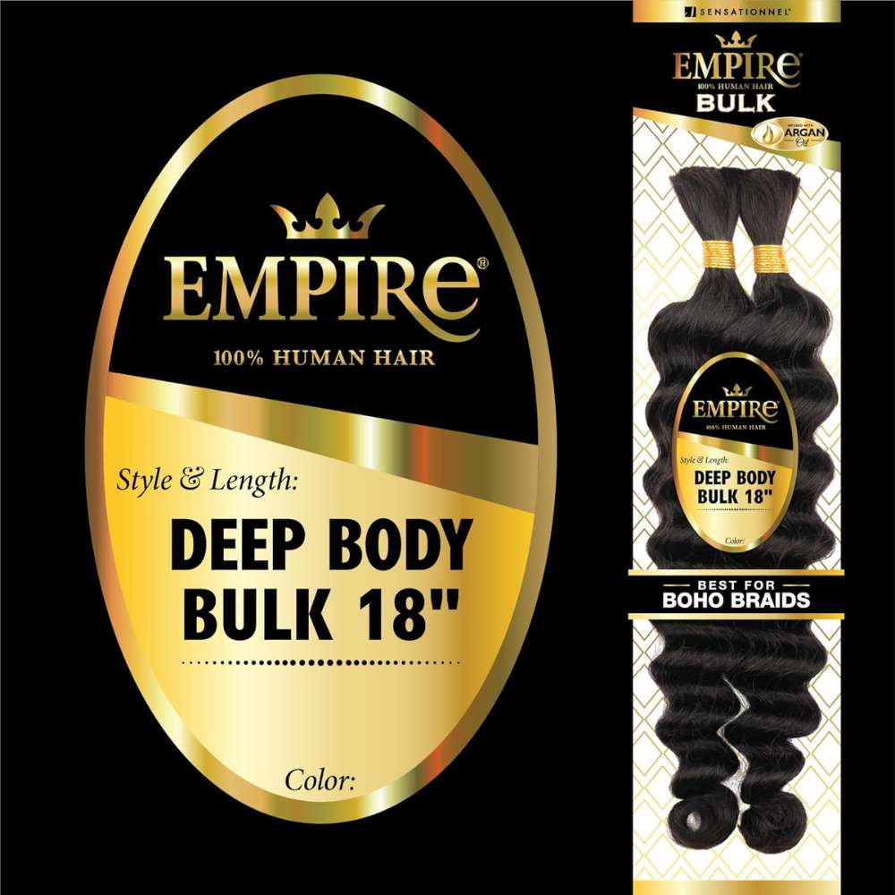 Sensationnel - Empire 100% Human Hair Deep Body Bulk 18"