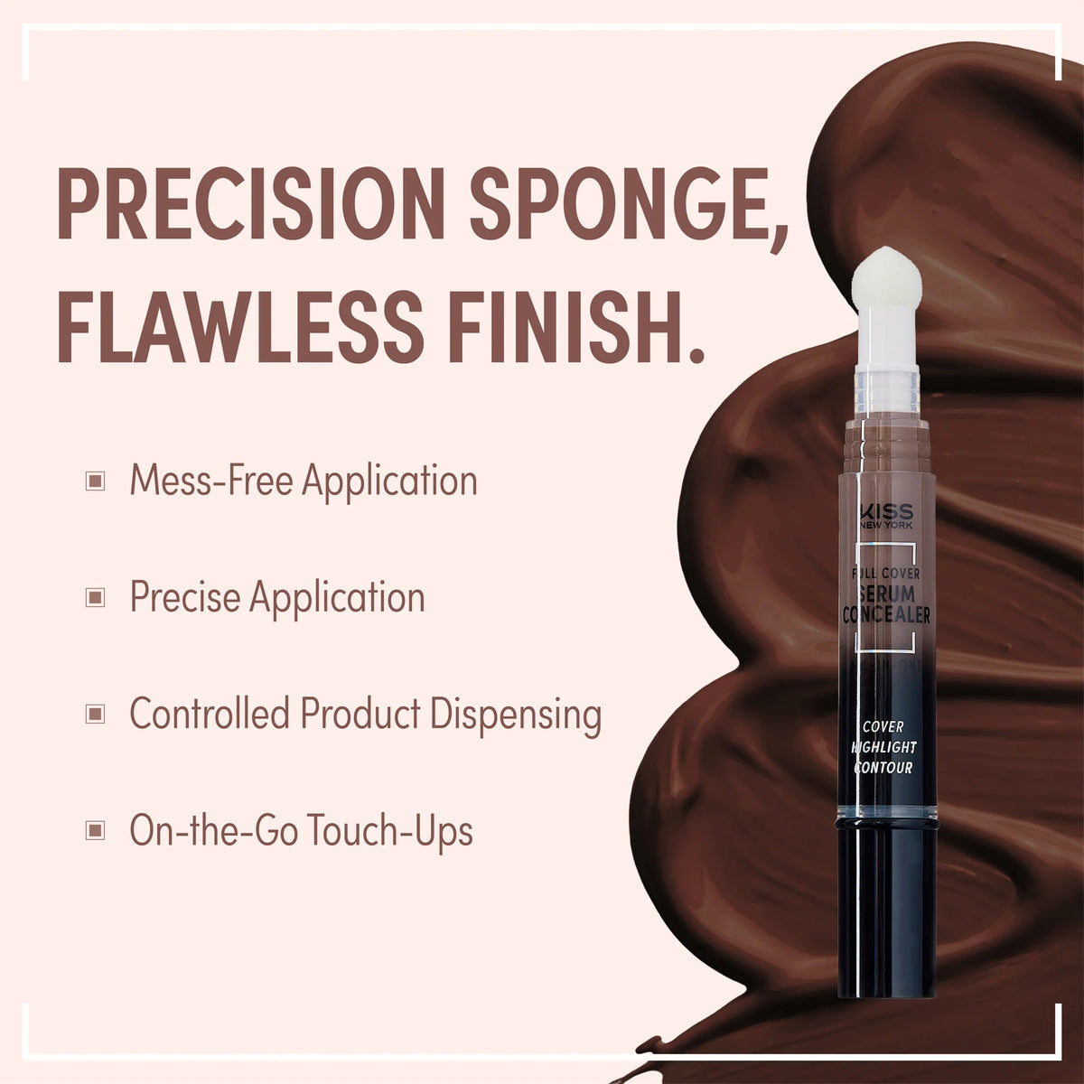 Kiss New York - Full Cover Serum Concealer