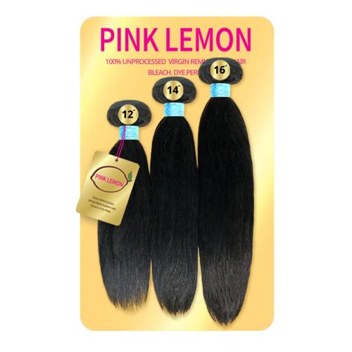 Pink Lemon - 100% Unprocessed Virgin Remi Human Hair 3 Bundles (Straight)