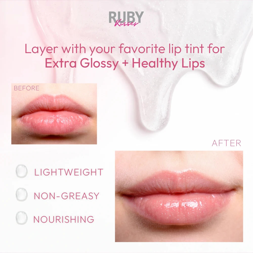 Ruby Kisses - Diamond Shimmer Lip Oil Treatment Gloss