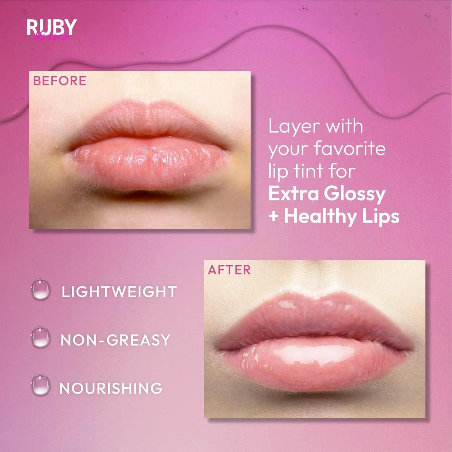 Ruby Kisses - Mini Hydrating Lip Oil Keychain