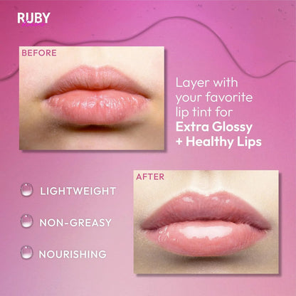 Ruby Kisses - Mini Hydrating Lip Oil Keychain
