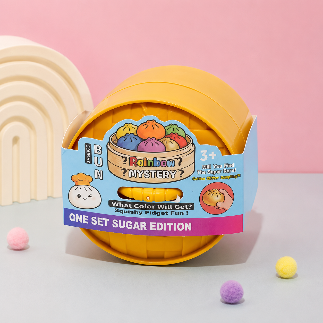Squishy Bun Rainbow Mystery Dumpling